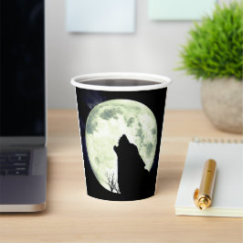 Howling Wolf Pappbecher