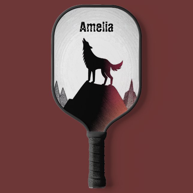 Howling Wolf Personalisiert Pickleball Paddle (Von Creator hochgeladen)