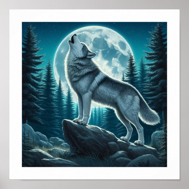 Howling Wolf Poster (Vorne)