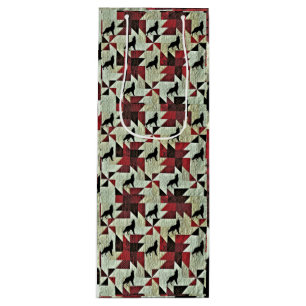 Howling Wolf Quilt Geschenktüte Für Weinflaschen
