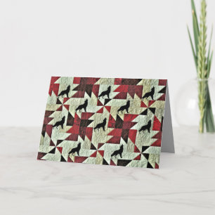 Howling Wolf Quilt Karte