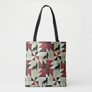 Howling Wolf Quilt Tasche