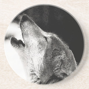 Howling Wolf Sandstein Untersetzer