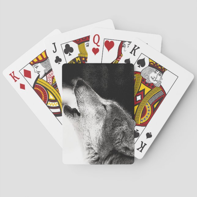 Howling Wolf Spielkarten (Rückseite)