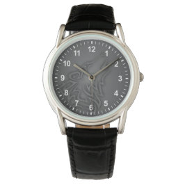 Howling Wolf Stammes schwarze Zahlen Armbanduhr