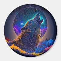 Howling Wolf Surreal Fantasy