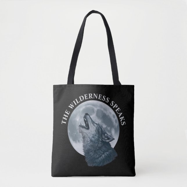 Howling Wolf und Moon Tasche (Vorderseite)