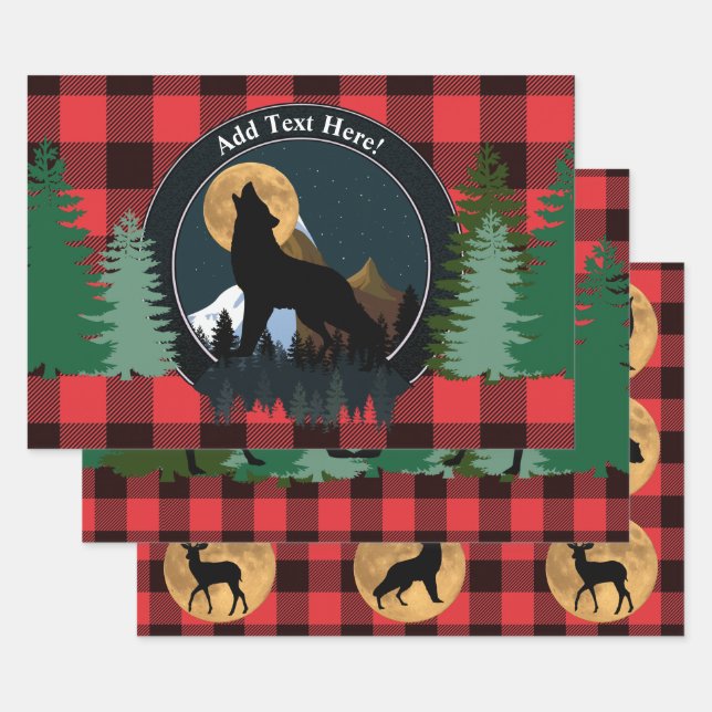Howling Wolf Vollmond Geschenkpapier Set (Set)