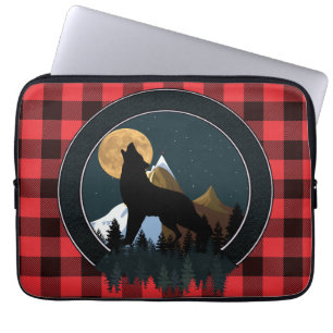 Howling Wolf Vollmond Laptopschutzhülle