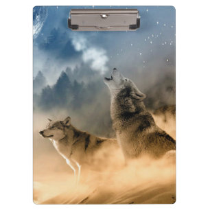 Howling Wolves Klemmbrett