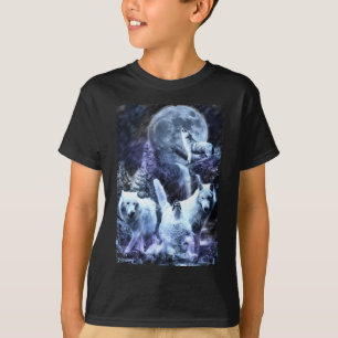 Howling Wolves Winter Forest Animals Wolf T-Shirt