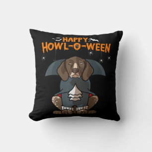 Howloween German Shorthaired Pointer Doween Hallow Kissen