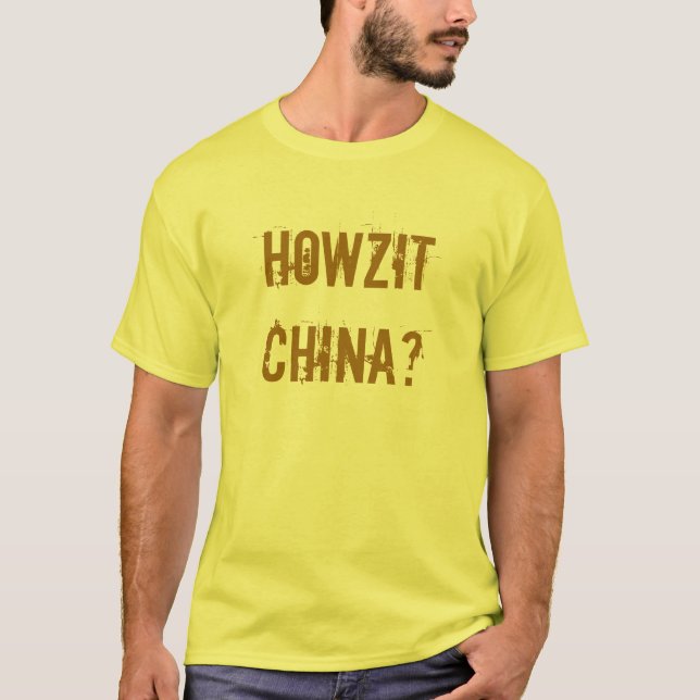 Howzit-China - RSA-Umgangssprache T-Shirt (Vorderseite)