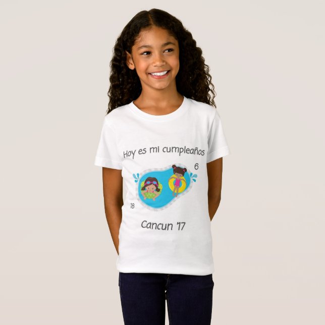 Hoy es MI cumpleaños---Cancun '17 T-Shirt (Vorne ganz)