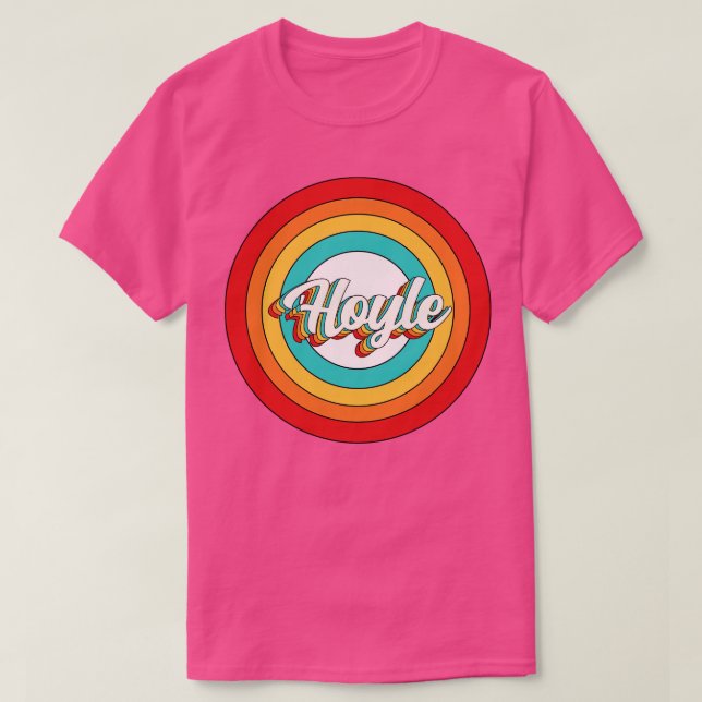 Hoyle Name Shirt Vintag Hoyle Circle (Design vorne)