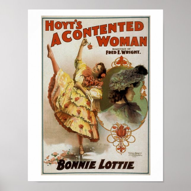 Hoyt ist ein Vintages Theaterposter der Frau Poster (Vorne)
