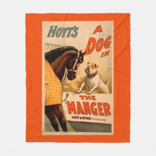 Hoyts a-Hund im Krippen-Theater-Plakat Fleecedecke
