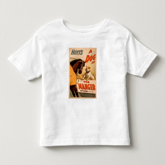 Hoyts a-Hund im Krippen-Theater-Plakat Kleinkind T-shirt (Vorderseite)