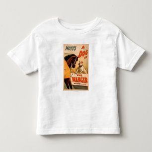 Hoyts a-Hund im Krippen-Theater-Plakat Kleinkind T-shirt