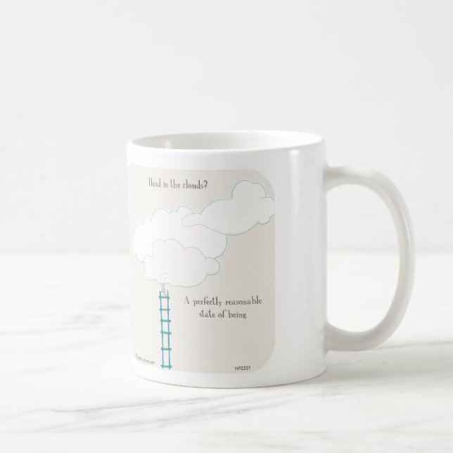 HP2227 "Harold Planeten" Kopf in den Wolken Kaffeetasse (Rechts)