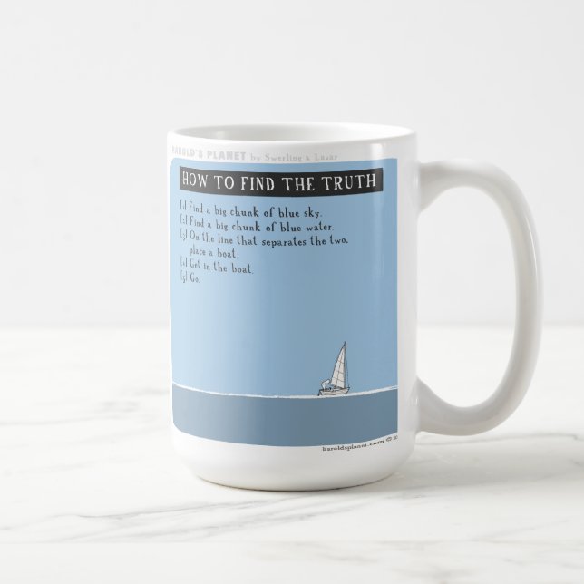 HP5062 "Harold Planeten" Segelnwahrheit Kaffeetasse (Rechts)