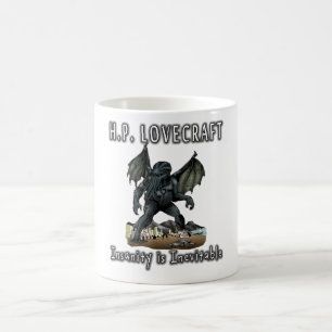 HP Lovecraft -- Geisteskrankheit ist unvermeidlich Verwandlungstasse