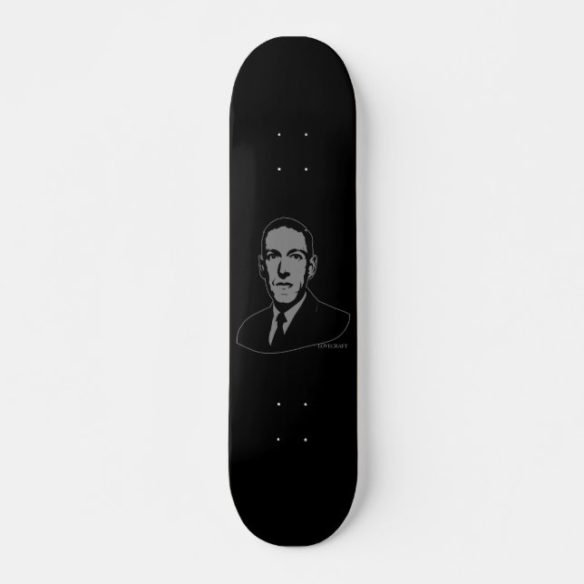 HP Lovecraft Portrait Skateboard (Vorne)