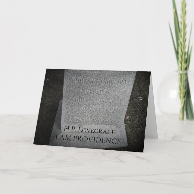 HP Lovecraft - Providence Writer - I AM PROVIDENCE Karte (Vorderseite)