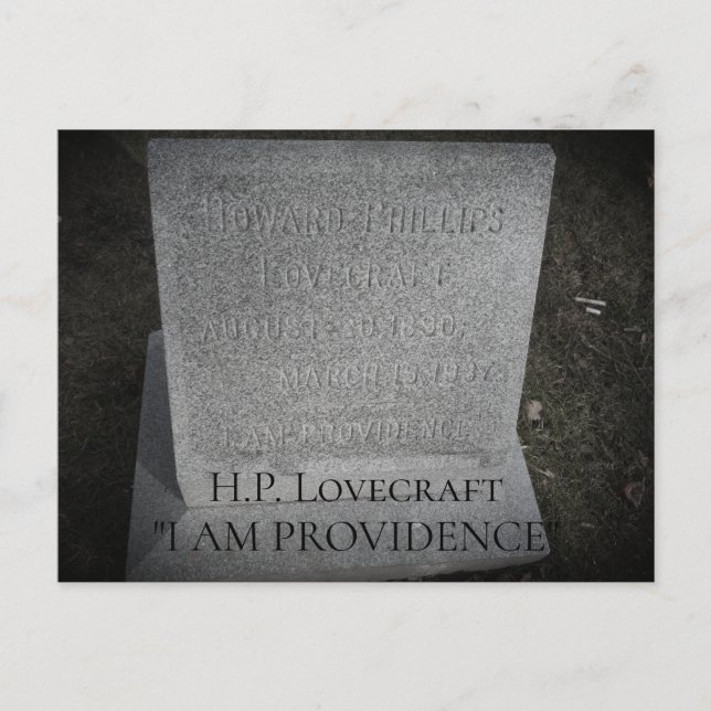 HP Lovecraft - Stelle für die Bereitstellung eines Postkarte (Vorderseite)