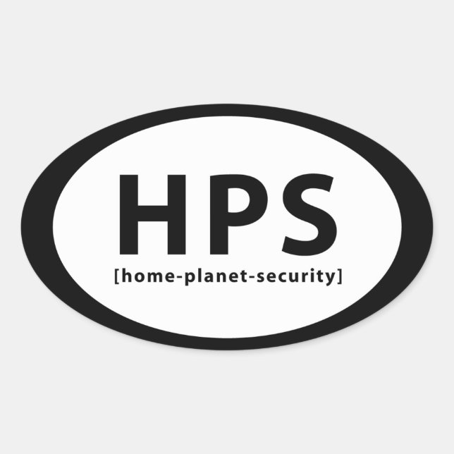 HPS OVALER AUFKLEBER (Vorderseite)