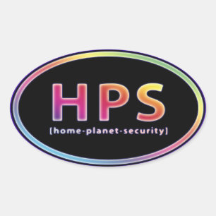 HPS OVALER AUFKLEBER