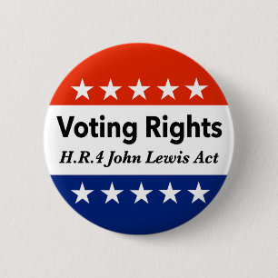 HR4 John Lewis Voting Rights Act Button