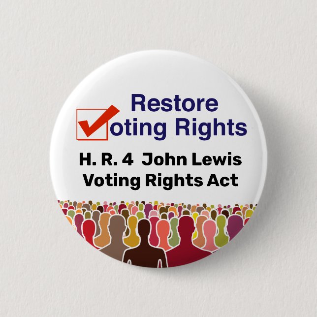 HR4 John Lewis Voting Rights Act Button (Vorderseite)