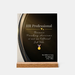 HR Berufliches Acrylzeichen - Funny Office Decor Acrylschild