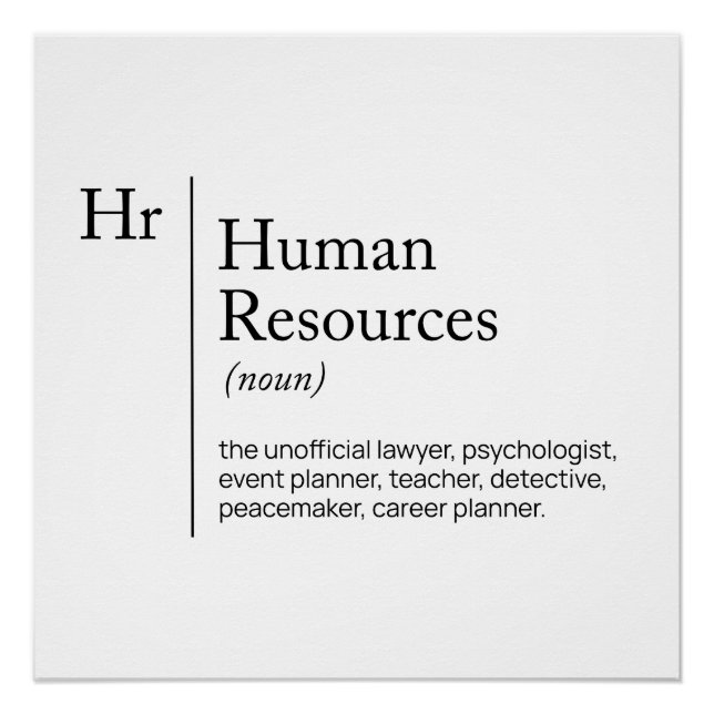 HR Definition-Wörterbuch Poster (Vorderseite)