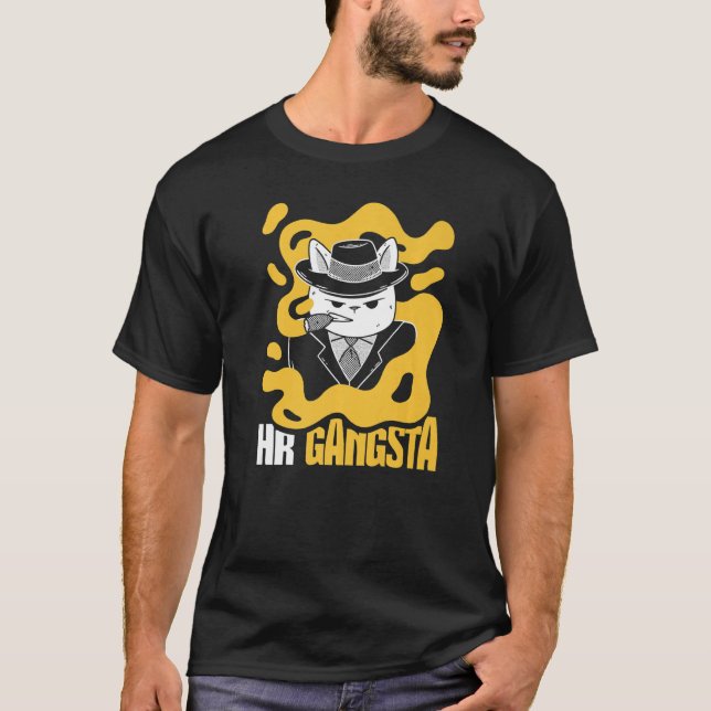 HR Gangsta Costume  Human Resource T-Shirt (Vorderseite)