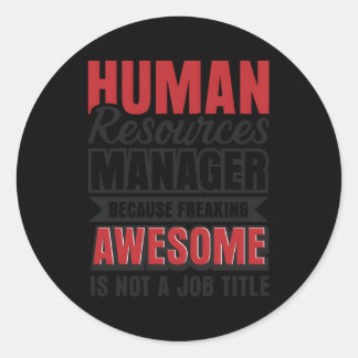Hr Hu Resources Ager Recruiter Runder Aufkleber