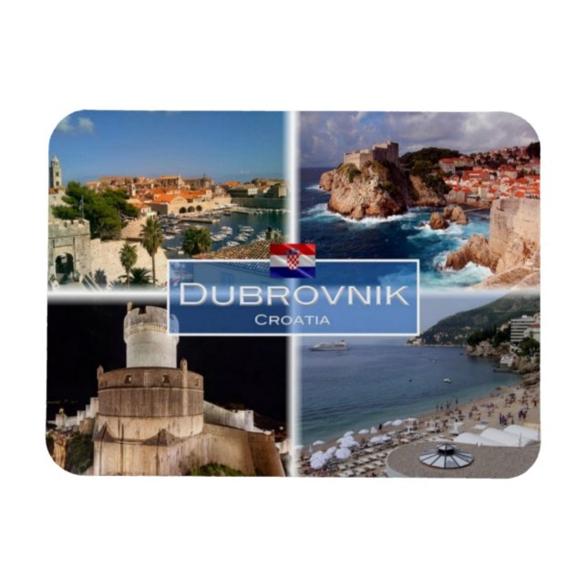 HR Kroatien - Dubrovnik - Magnet (Horizontal)
