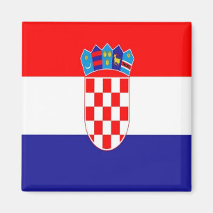 HR - Kroatien - Flagge Magnet