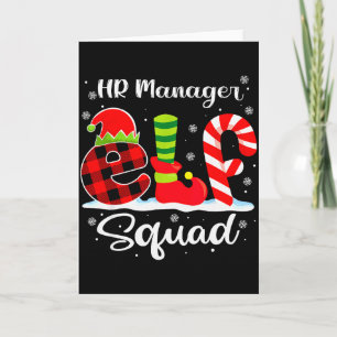 HR-Manager-Elf-Squad-Weihnachts-Rekruterierungsver Karte