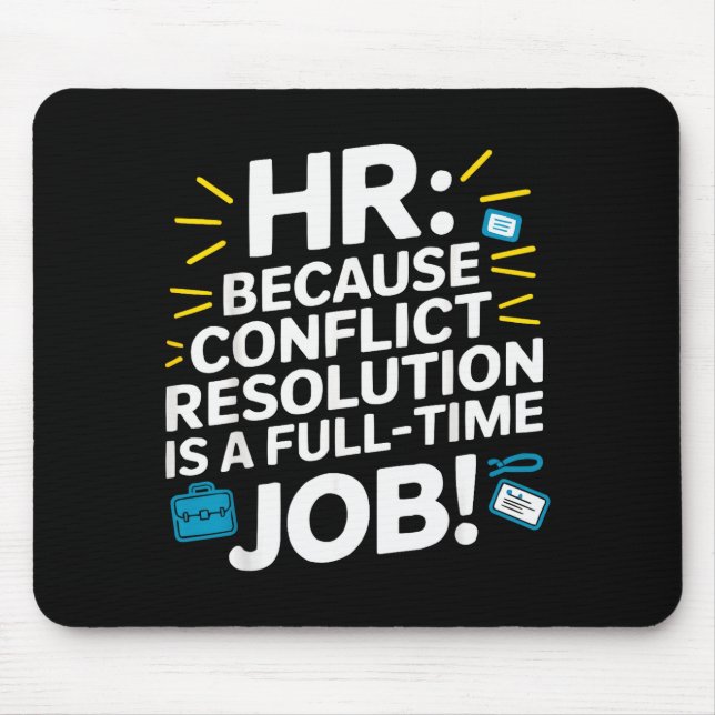 HR-Manager Personalwesen Mitarbeiter Arbeitsplatz- Mousepad (Vorne)