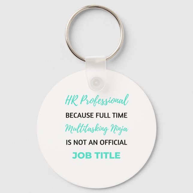 HR Professional Beursache Full Time Multitasking 2 Schlüsselanhänger (Vorderseite)