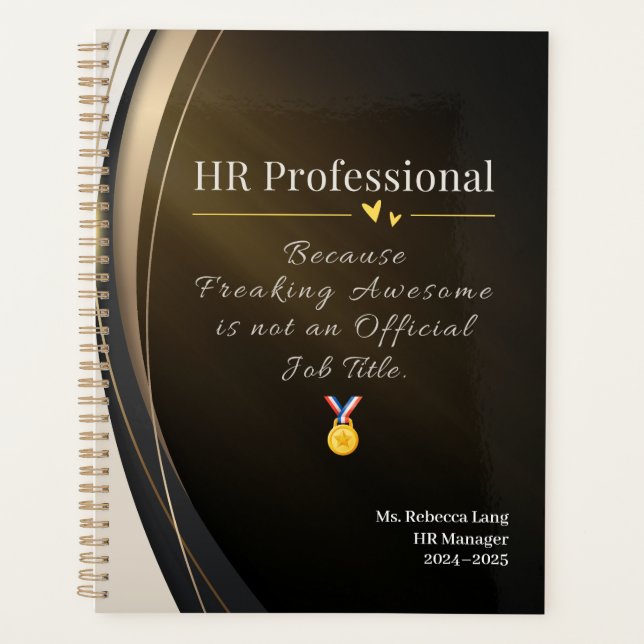 HR Professional Planner - Drôle cadeau personnalis (Devant)
