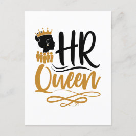 HR Queen Human Resources Women Postkarte