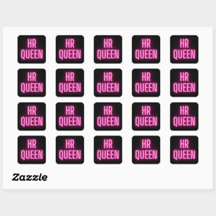 HR Queen 👸 🏻 👑 Quadratischer Aufkleber