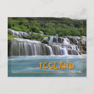 Hraunfossar Island Postkarte