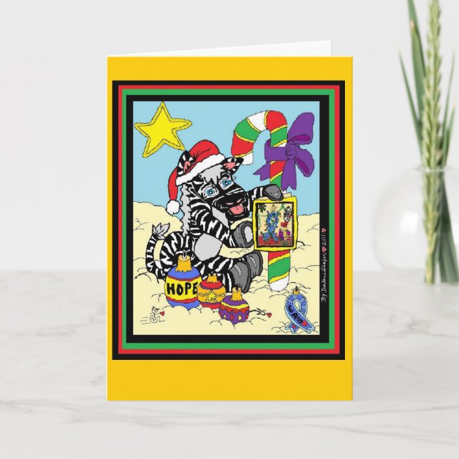 HRB EDS Zebra-Karte Feiertagskarte (Vorderseite)