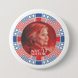 HRC für NYC 2017 Button