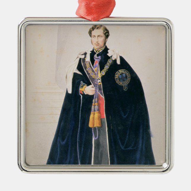 HRH Albert Edward, Prinz von Wales Silbernes Ornament (Vorne)
