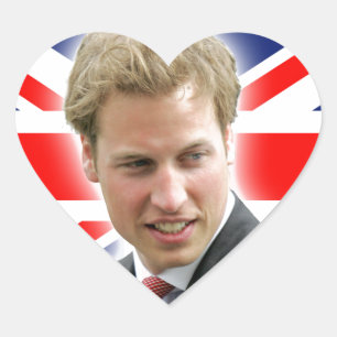 HRH Herzog von Cambridge - Atemberaubend! Herz-Aufkleber